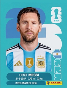Figurinhas oficiais da seleção Argentina - Copa do Mundo 2026